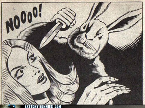 Sketchy Bunnies: No Means No, Even If It's Your Last Word