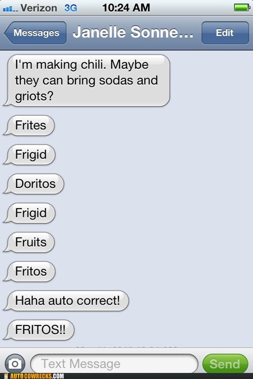 Proof That Doritos Bribed the Developers of Auto Correct