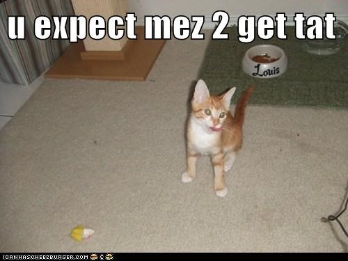u expect mez 2 get tat