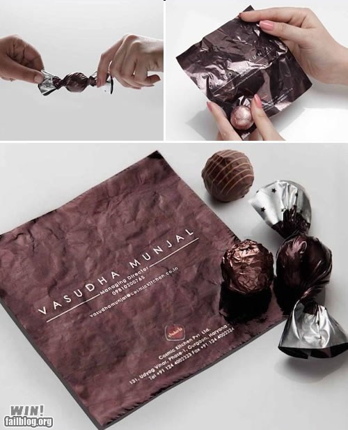 Chocolate Business Card WIN