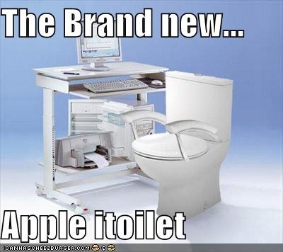 The Brand new...  Apple itoilet