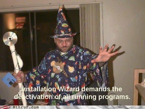 Installation Wizard Cannot Be Stopped