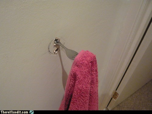 Why Fork Over Dough for a Towel Rack?