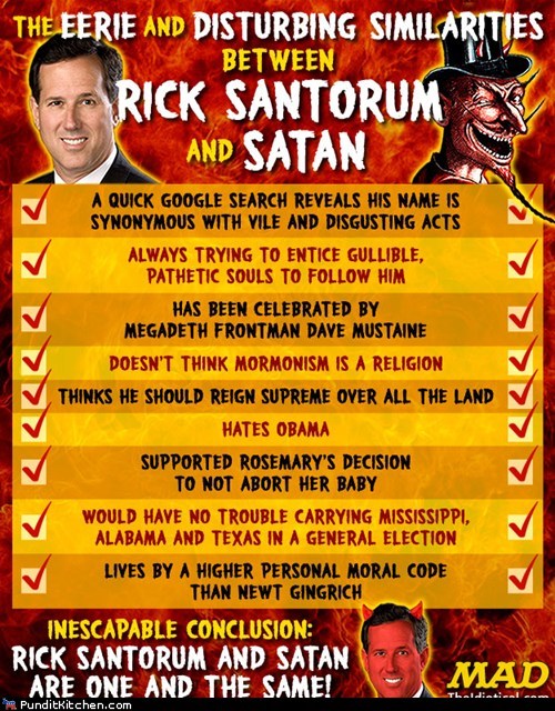 Santorum and Satan