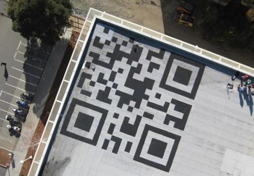 Giant Facebook QR Code of the Day