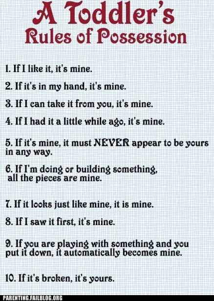 Parenting Fails: The Toddler's Constitution