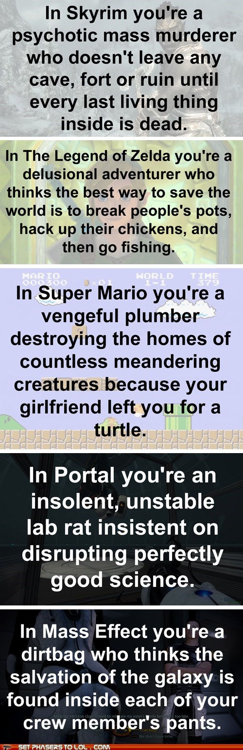 Alternate Perspectives on Video Game Heroes