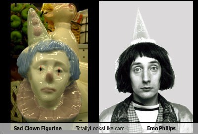 Sad Clown Figurine Totally Looks Like Emo Philips