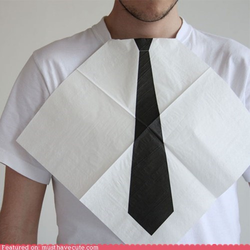 Dress for Dinner Necktie Napkins