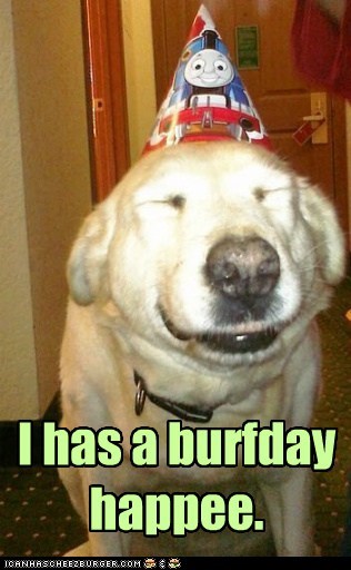 Burfday Happee to Me! Burfday Happee to Me!