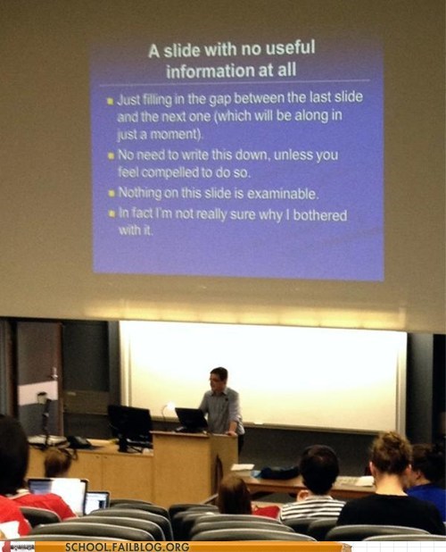 If You're Taking Notes Right Now, Stop It. 