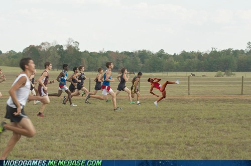 QWOP Tries Out Cross Country