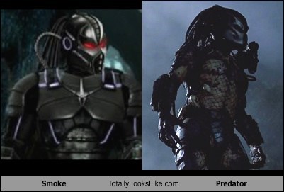 Smoke (Mortal Kombat) Totally Looks Like Predator