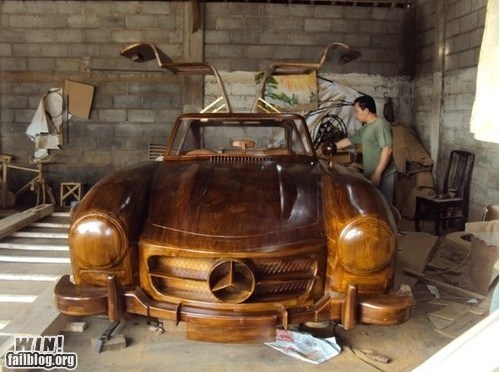 Wooden Mercedes WIN