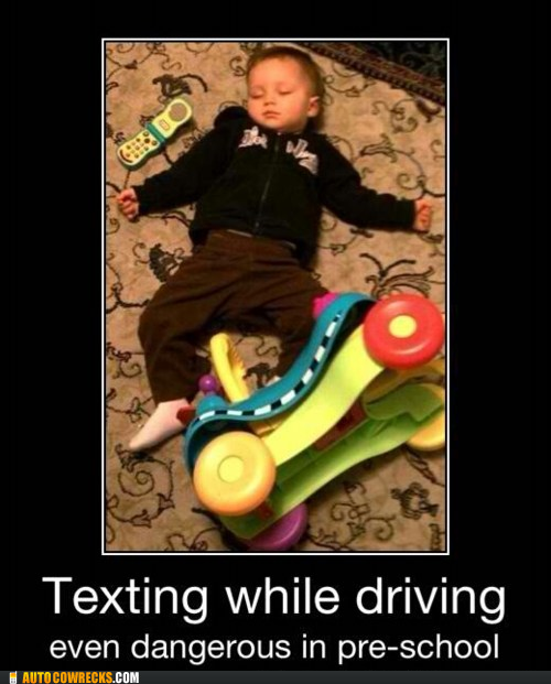 Autocowrecks: Never Too Young to Not Text While Driving