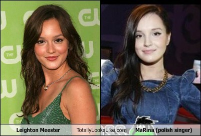 Leighton Meester Totally Looks Like MaRina (Polish Singer)