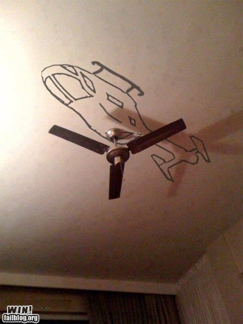 WIN!: Hacked IRL: Ceiling-copter