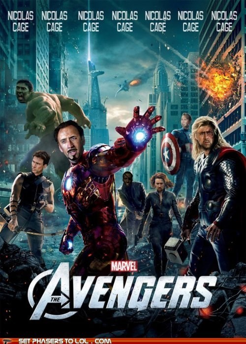 The Avengers Starring Nicolas Cage