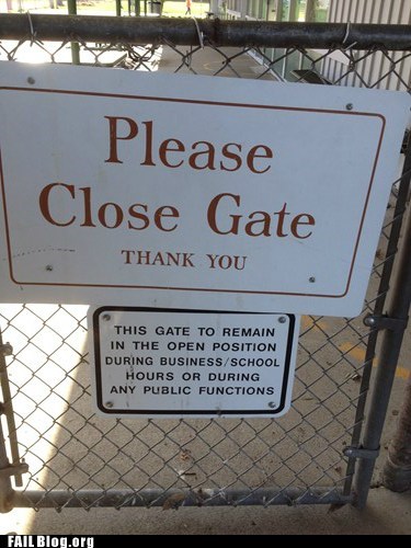 Confused Signs FAIL