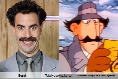 Borat (Sacha Baron Cohen) Totally Looks Like Inspector Gadget in His First Episode