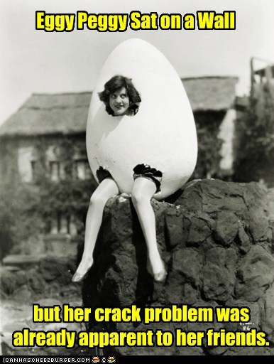Eggy Peggy Sat on a Wall
