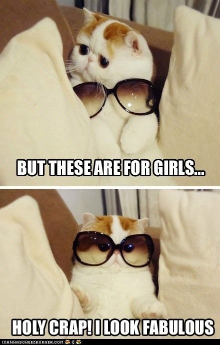 You Rock That Androgynous Style, Kitteh!