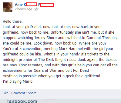 Failbook: Nerdgasm II: Ladies Strike Back