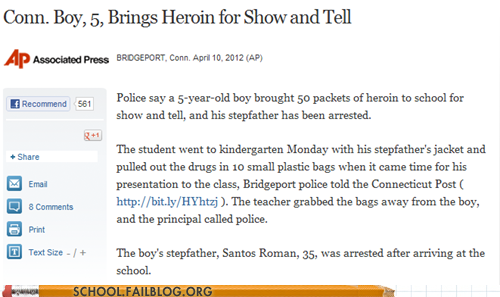 It Was the Druggiest Show And Tell There Ever Was