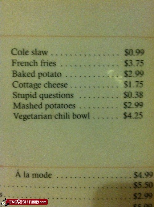 Engrish Funny: There Are No Stupid Questions...