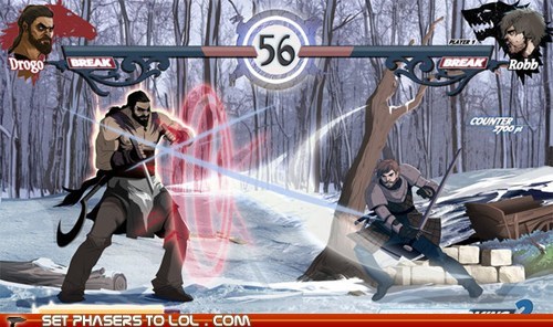 Game of Thrones Fighting Game Mock Up 