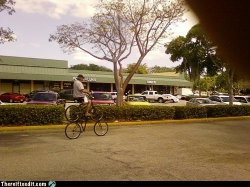 A Real Tandem Bicycle
