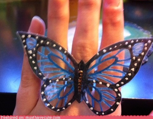 Delicate Butterfly Ring