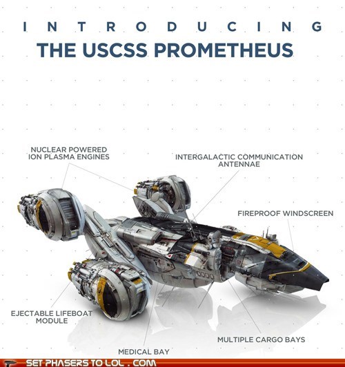 Weyland Industries' Diagram of the Prometheus