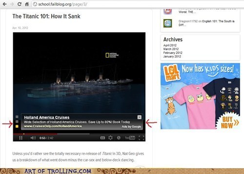 Ad Placement FAIL