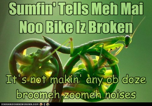Plus Ai Finks teh Handlebars Fell Off