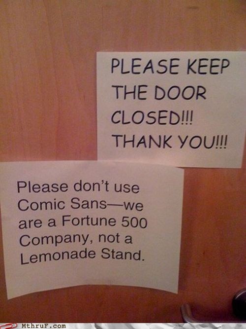 We'd Be Better Off Sans Comic Sans