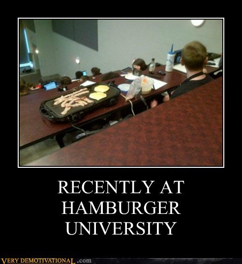 RECENTLY AT HAMBURGER UNIVERSITY