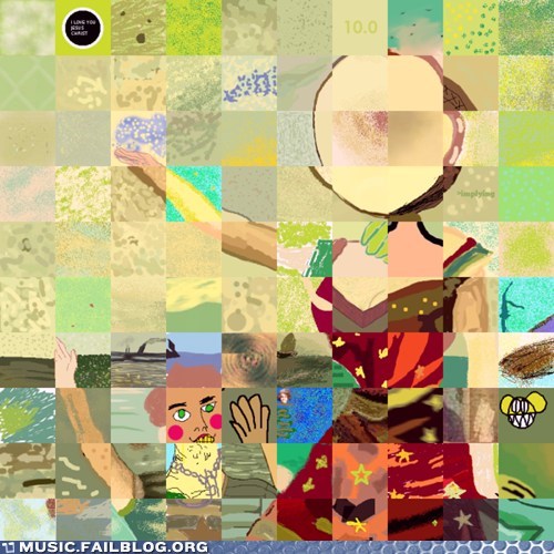 Album Cover Recreated Square By Square By 100 Different People