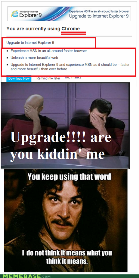 Sure, Microsoft, "Upgrade"