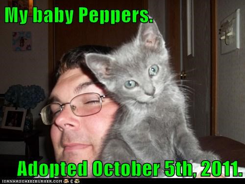 My baby Peppers.  Adopted October 5th, 2011.