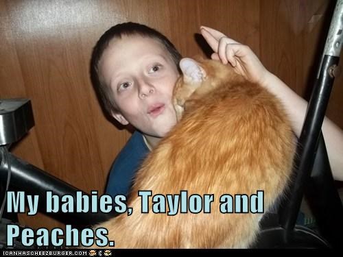 My babies, Taylor and Peaches.