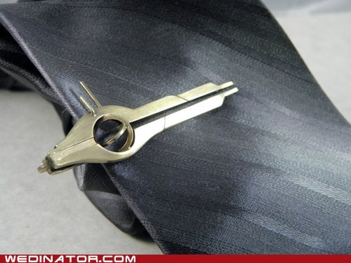 Mass Effect Wedding Tie Clip