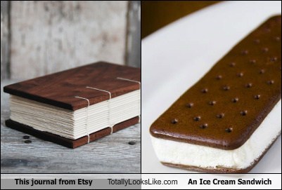 This Journal From Etsy Totally Looks Like an Ice Cream Sandwich