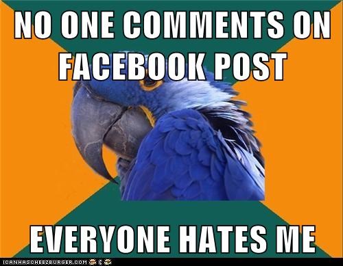 Animal Memes: Paranoid Parrot - Forever Alone