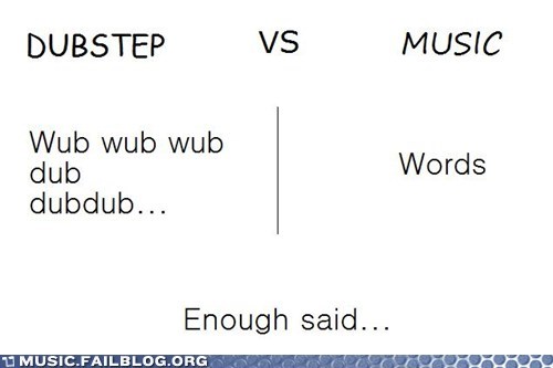 Music FAILS: Wubs Speak a Thousand Words