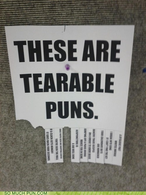 Tearable Puns Are Terrible