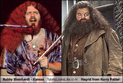 Robby Steinhardt - Kansas Totally Looks Like Hagrid (Robbie Coltrane) From Harry Potter