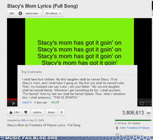 Music FAILS: Family Planning
