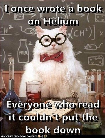 Animal Memes: Chemistry Cat - Light Reading