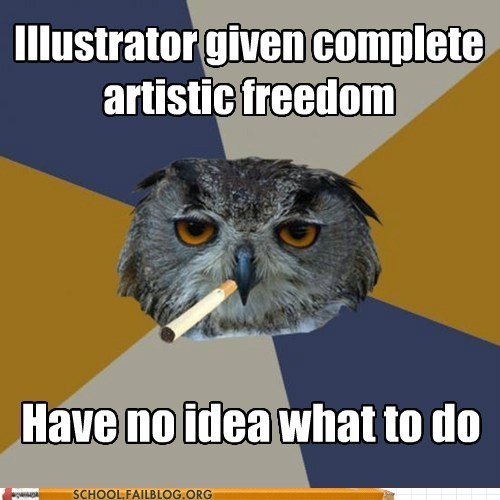 Art Student Owl: Can’t Work Under These Non-Oppressive Conditions